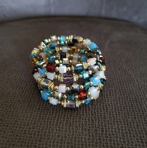 Greenbeads Multicolored🌈 Layered Wrap Bracelet - NIB